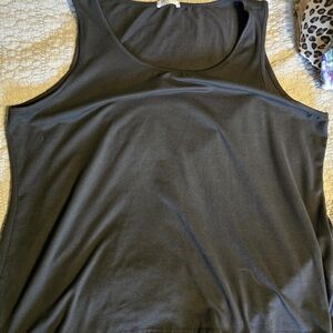 Black Sleeveless Tank Top